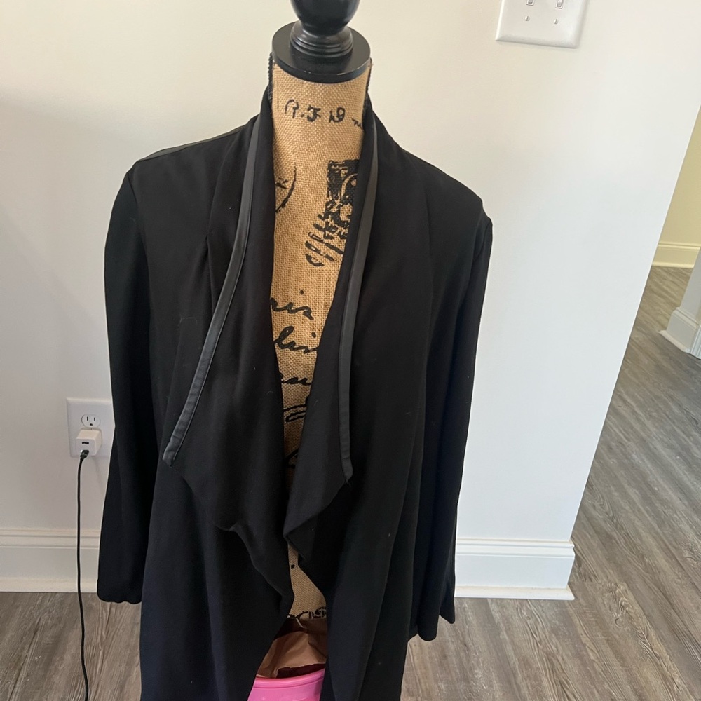 Chico's Black Open-Front Blazer